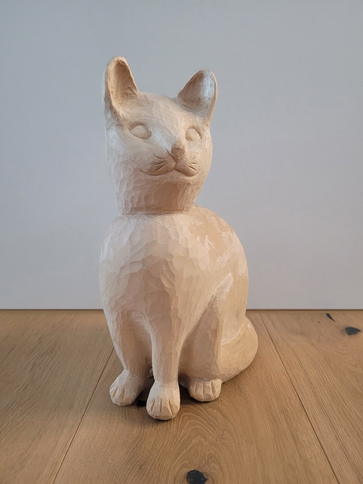 Holzschnitzerei_Erne_Katze Verkauft